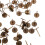 Flat Head Thumb Tacks Dark Brown Iron 100 pcs 6