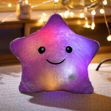 AuroraX Glowing Star Plushie Ultra-Soft LED 16x14 Inch