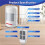 Infrared Detector Motion Sensor PIR Human Body Movement Alarm Welcome Security 2 Modes 120dB 433MHz Remote Control 8