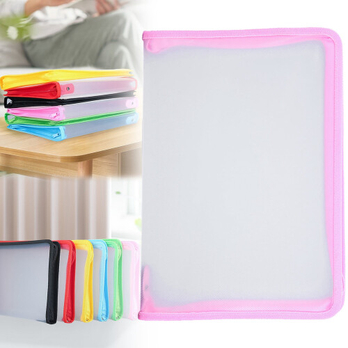 A4 Transparent Zipper Pouch Lightweight Plastic Document