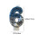 Birthday Number Candle Blue Gray Ocean Theme 1 3