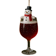 Martini Glass Christmas Ornament Drink Theme
