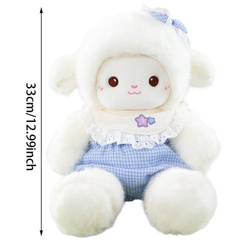 Baby Sheep Plush Toy Soft Cuddly Pillow 1 Piece 2