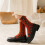 Floral Socks Vintage Embroidered Crew Sock Set 7
