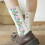 Floral Socks Vintage Embroidered Crew Sock Set 8