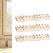 Unfinished Scalloped Wood Molding 1.6 x 15.8 in 12-Pack