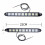Car DRL Light Bar 12V White 9-LED Flexible 1 Pair 2