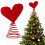 Christmas tabletop decorations red cloth tree topper 1