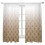Sheer Curtains Abstract Brown Gradient 52x63 Inch 2 Panels 1