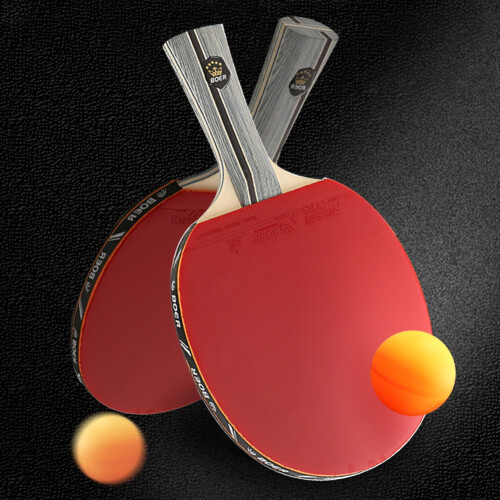 Table Tennis Racket 7-Ply Wood Strong Control Long Handle 2