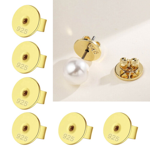 Round Disc Ear Closures Pack of 10 1