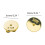 Round Disc Ear Closures Pack of 10 3