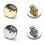 Round Disc Ear Closures Pack of 10 4