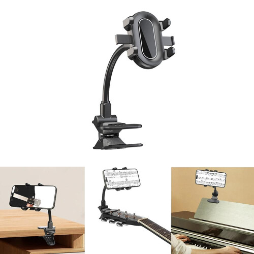 Guitar Headphone Holder Mount Adjustable Phone Clamp for 1