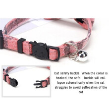 B-Cute Cat Collar Small Puppy Cat Dog Collars Bow Kitten Collar Bowknot Necklace with Bell for Dog Cat