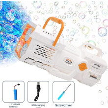 Bubble Machine with Lights for Kids Age 3+ Blue