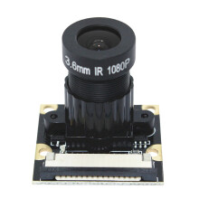 VersãO de VisãO NãO Noturna Do MóDulo da Câmera OV5647 de 5MP para Raspberry Pi 75 Graus 3.6Mm Foco AjustáVel 1080P HD Webcam