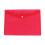 A3 Snap-Button Plastic Document Wallets Transparent Foolscap 1