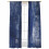 Navy Blue Abstract Graffiti Sheer Curtains 52x96 Rod Pocket 1
