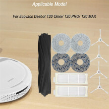 Kit de Pièces de Rechange pour Deebot T20 Omni/ T20 PRO/ T20 MAX Brosse Latérale Principale Filtres Hepa Accessoires pour Tampons de