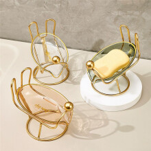 Luxurious Style Soap Tray, Bathroom, Household Sink, Drainage Rack, Perforated Plastic Soap Rack Bathroom Supplies White