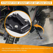 Motorcycle Kickstand Extension Foot Side Stand Enlarge Plate Pad for 450MT 450 MT 2024 2025 Accessories,C