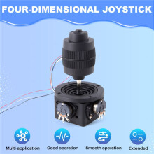 4-Axis D400B-M2 5K Joystick Potentiometer Rocker Hall Joystick Dimensional Resistance 5k Sealed with Button
