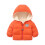Kids Hooded Puffer Jacket Bear Print Orange Size 100 1