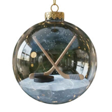 Crystal Glass Sports Ball Ornament 8cm Christmas Tree Decor