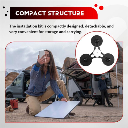 Receiver Bracket Magnetic Tripod Bracket Roof Bracket Mounting Kit Compatible with for Original Pipe Adapter Silver 2