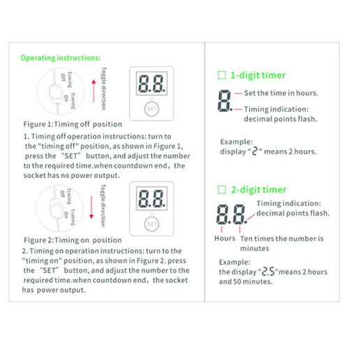 Countdown  Two Digit Display Countdown Timer  Phone Tablet Computer Charging  Controller Socket EU Plug 1