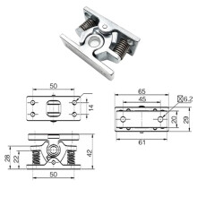 4Pcs Spring Loaded Door Easy Lock Stop Catch Release Clamp Double Roller Catch (Mp-4)