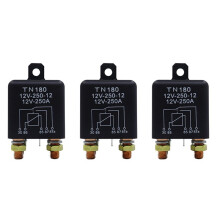 3X Relais de Voiture 12V 250A Type Continu Haute Puissance Moto Batterie Contrôle Interrupteur Terminal Automobile Démarreur Relais