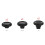 1Set Black 3D Joystick Caps for   5 PS5 DualSense Controller Thumbstick Analog Thumb Sticks Grip Cover 3