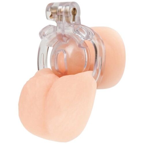 Blue Line Acrylic See Thru Micro Chastity Cage