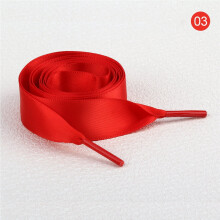 Satin Ribbon Shoelaces 3/4 inch Wide 47.24 inch 2 Pairs