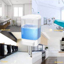 5X Distributeur de Savon Manuel 33.8Oz / 1000Ml Distributeur de Savon Mural Distributeur de Savon Commercial de Salle de Bain pour Restaurant de