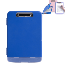 Clipboard with Storage 9.4 x 13.8 in Blue A4/Letter