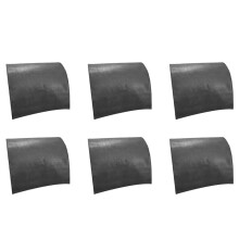 6X Non-Slip Faux Leather Headrest Protector for Recliner Chair,Headrest Cover for Furniture Slipcovers Cover Black