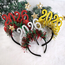 Snowflake Headband Set 2026 Christmas Party Accessory 4 Pcs