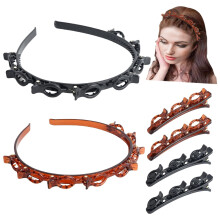 Multi-layer Hollow Braided Headband Acrylic 6 PCS