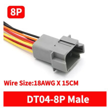 DT Connector with 15cm Wiring Harness DT06-2S/DT04-2P