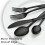 Black Stainless Steel Flatware Set 72-Piece 2