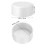 White PVC Pipe Drain Cap with Tight Seal 2 pcs 2