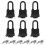 Verlacod Waterproof Padlocks Laminated Steel 6Pcs 8
