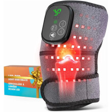 Heated Wearable Wrap with Dual-Wavelength LEDs, Cordless