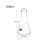 Erlenmeyer Flask Narrow Mouth 100ml Borosilicate Glass with 2