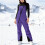 Women's insulated ski bib overalls waterproof windproof 1