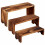 Pine Wood Display Risers Rectangular Stackable 3 pcs 1
