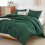 King Size Comforter Set Emerald Green 3 pcs 5